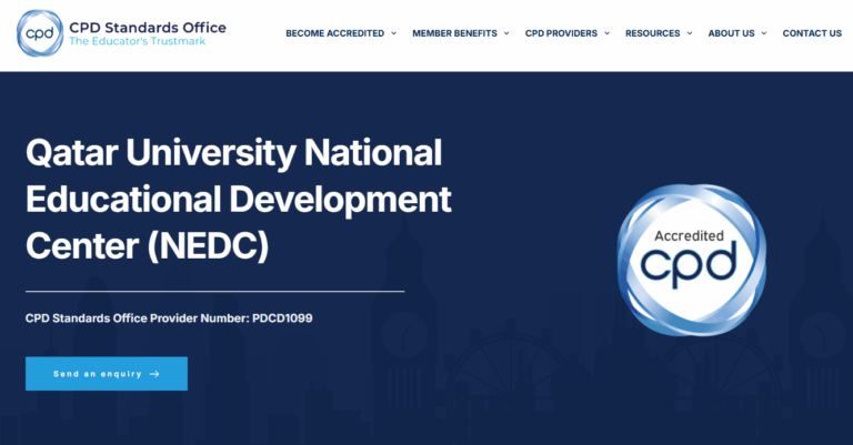CPD directory listing of Qatar University